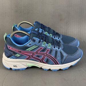 ASICS WOMEN'S GEL-VENTURE 7 sneaker SHOES PEACOAT/HOT PINK size 6.5